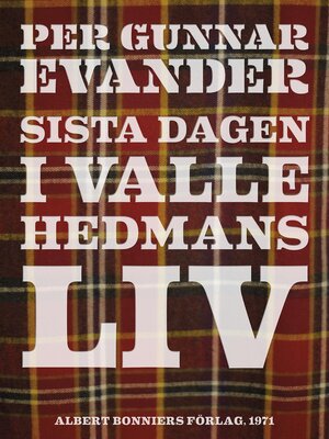 cover image of Sista dagen i Valle Hedmans liv